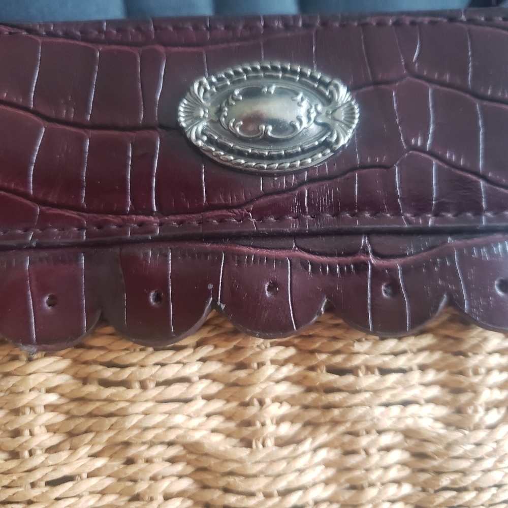 BUENO BOHO BOHEMIAN STYLE  WOVEN STRAW FAUX-LEATHER ACCENTS PURSE BAG - Picture 6 of 9